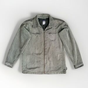 PATAGONIA Cordwarmer-Men's Large Corduroy Full Zip Fleece Lined Jacket Green